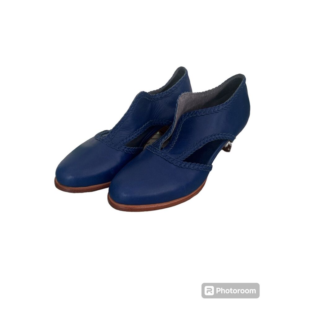 ELF handmade Spirit walker booties Royal blue 10